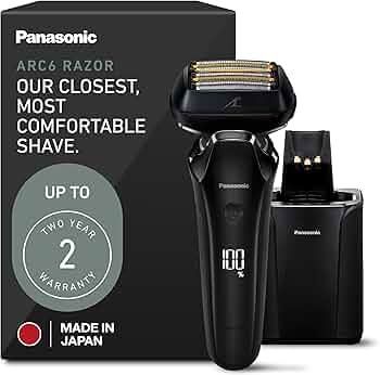 Amazon.com: Panasonic ARC6 Electric Razor for Men Face, Wet/Dry